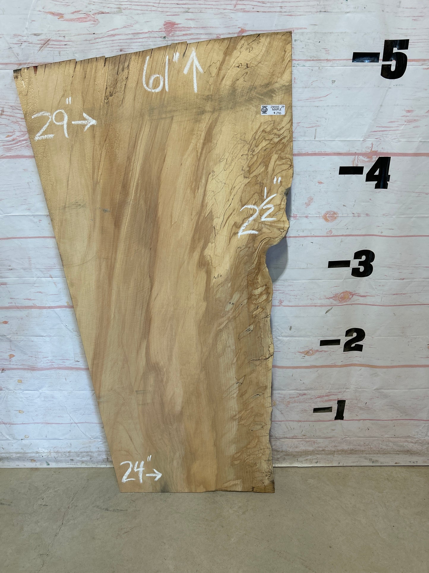 Live Edge Maple Sku#28555-29