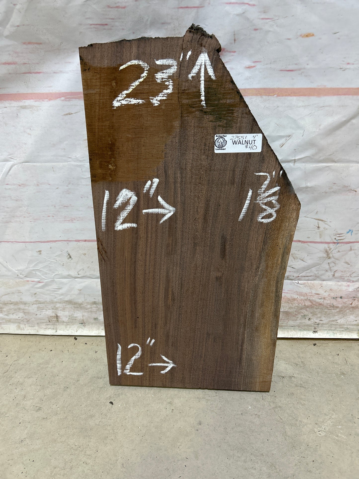 Live Edge Walnut Sku#27551M-4