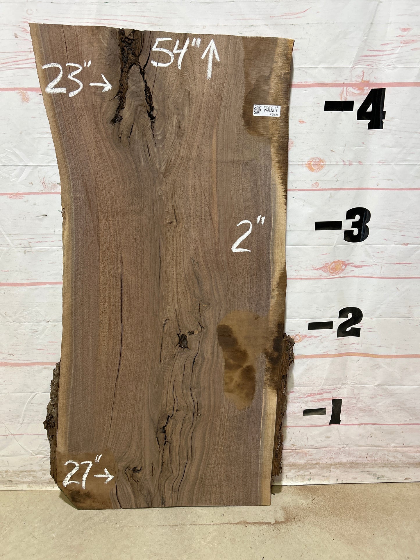 Live Edge Walnut Sku#27385M-19
