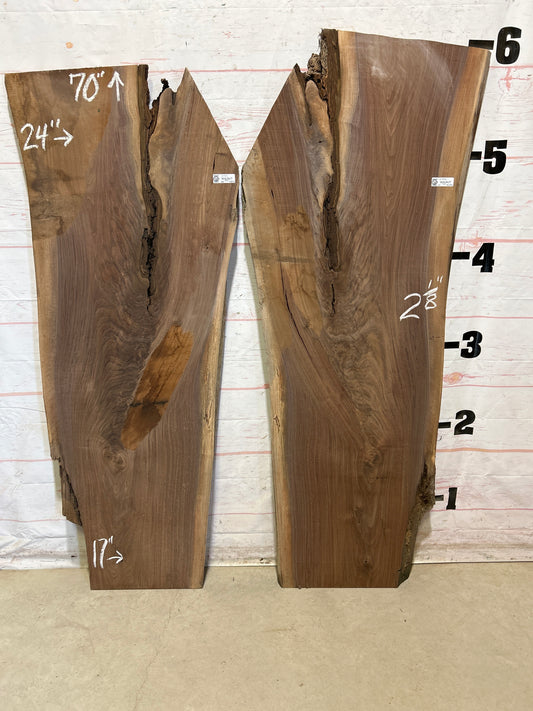 Live Edge Walnut Set Sku#27706K-40