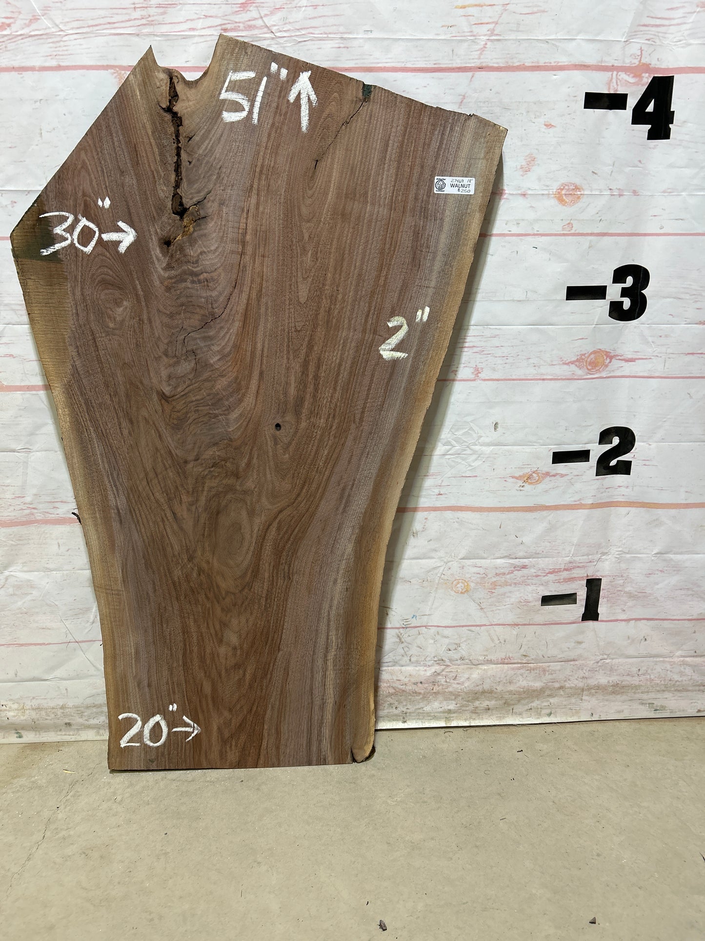 Live Edge Walnut Sku#27469M-18