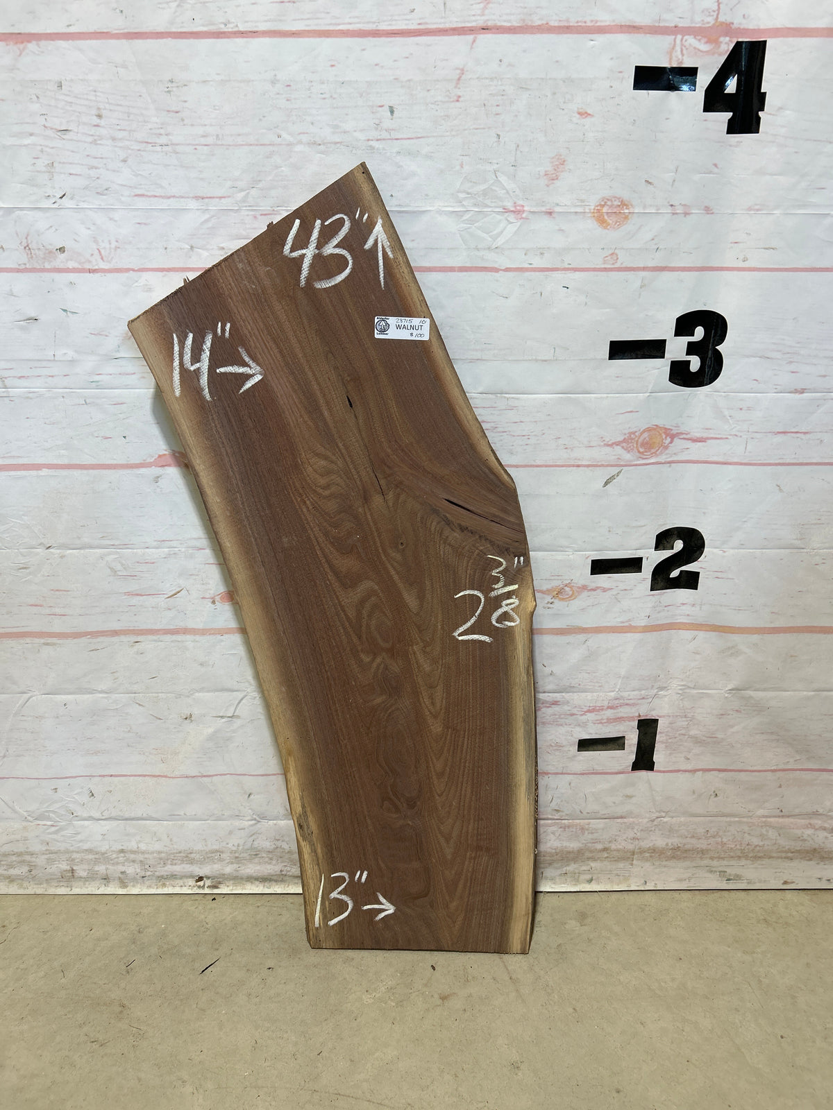 Live Edge Walnut Sku#28715M-10