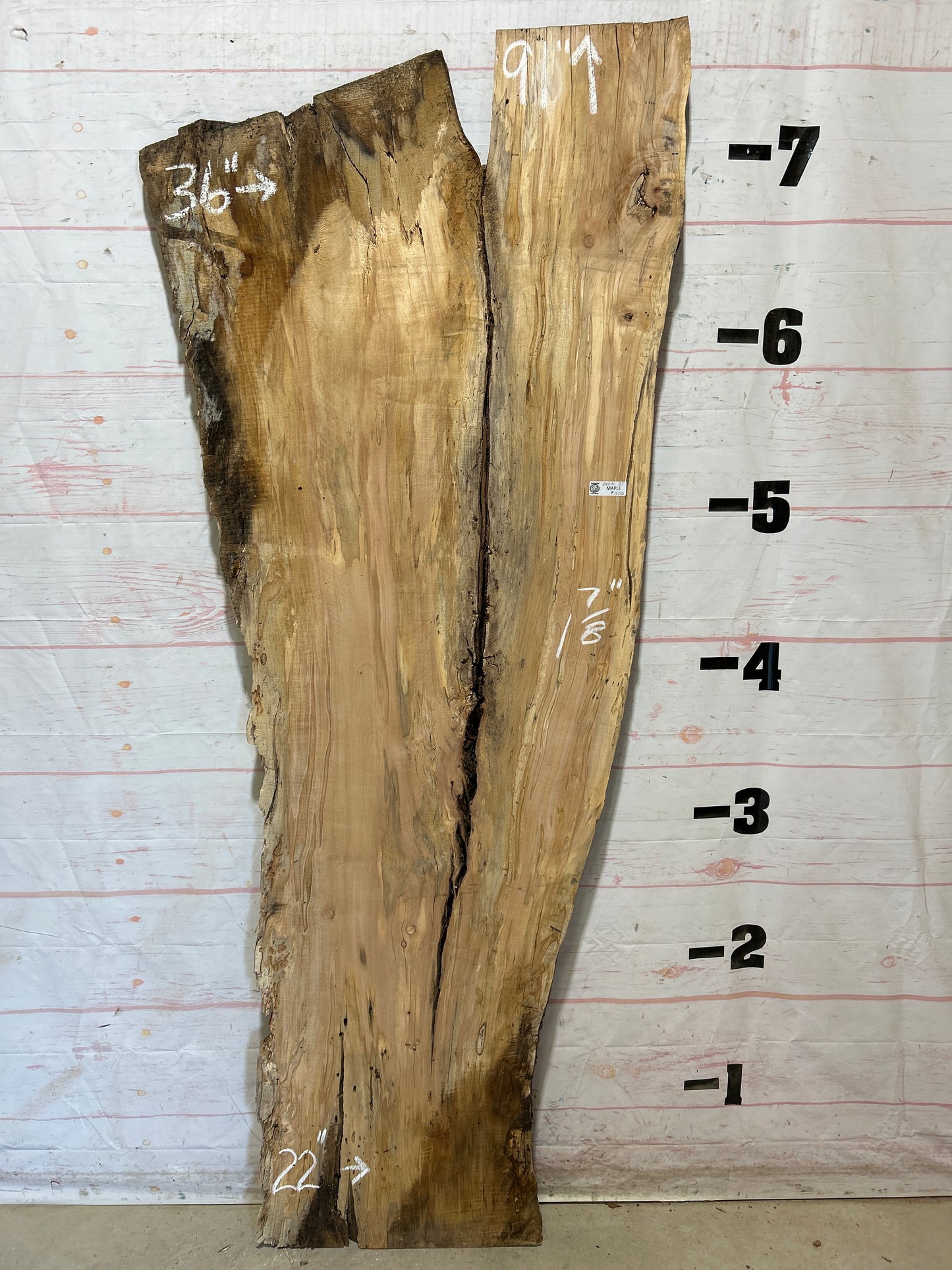 Live Edge Maple Sku#28271B-37
