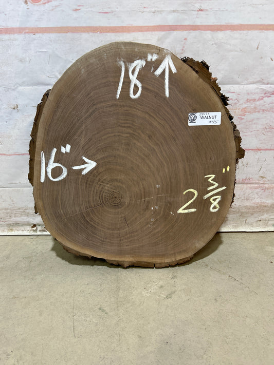 Live Edge Walnut Cookie Sku#28171M