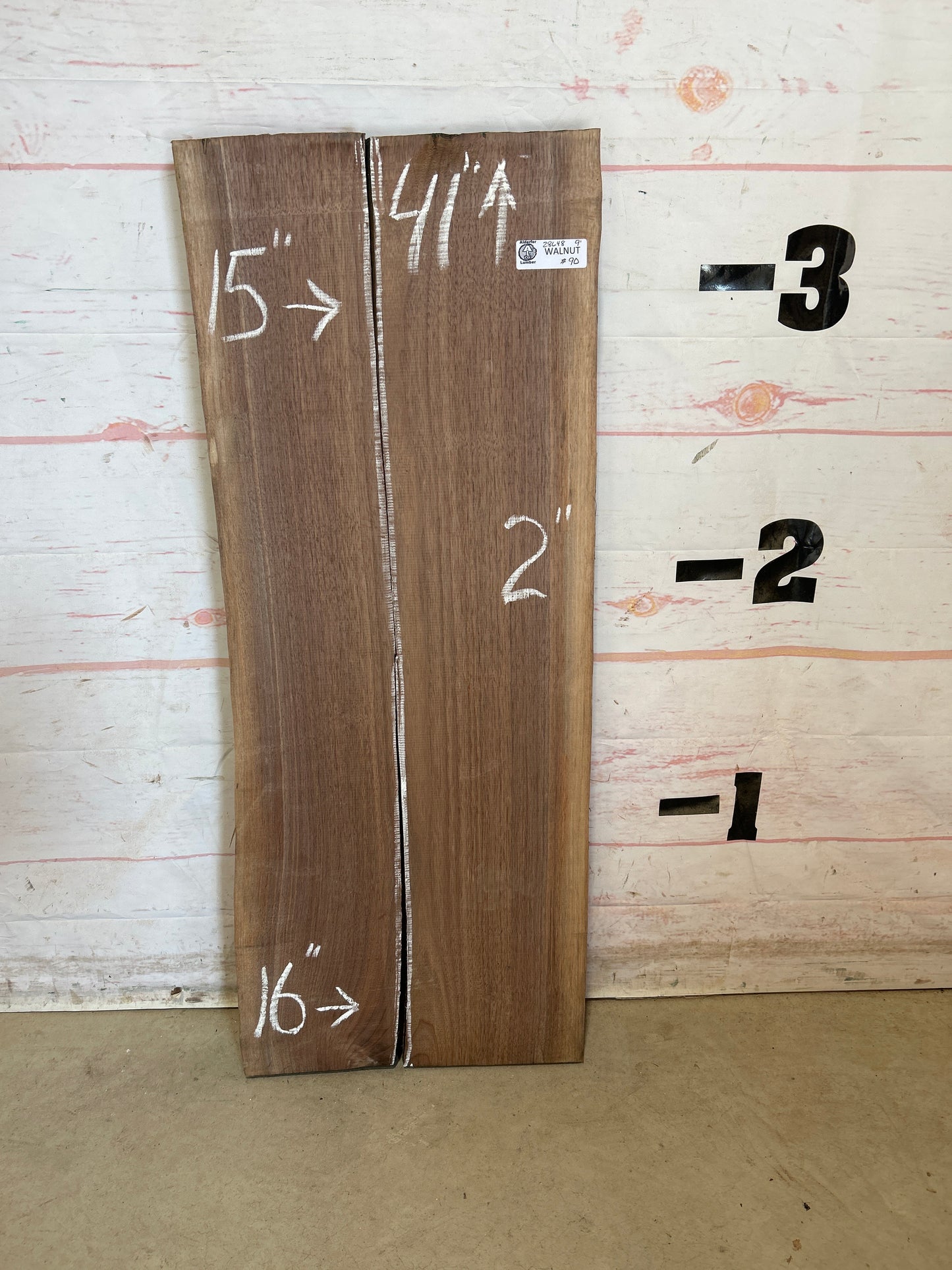 Live Edge Walnut Sku#28648M-9