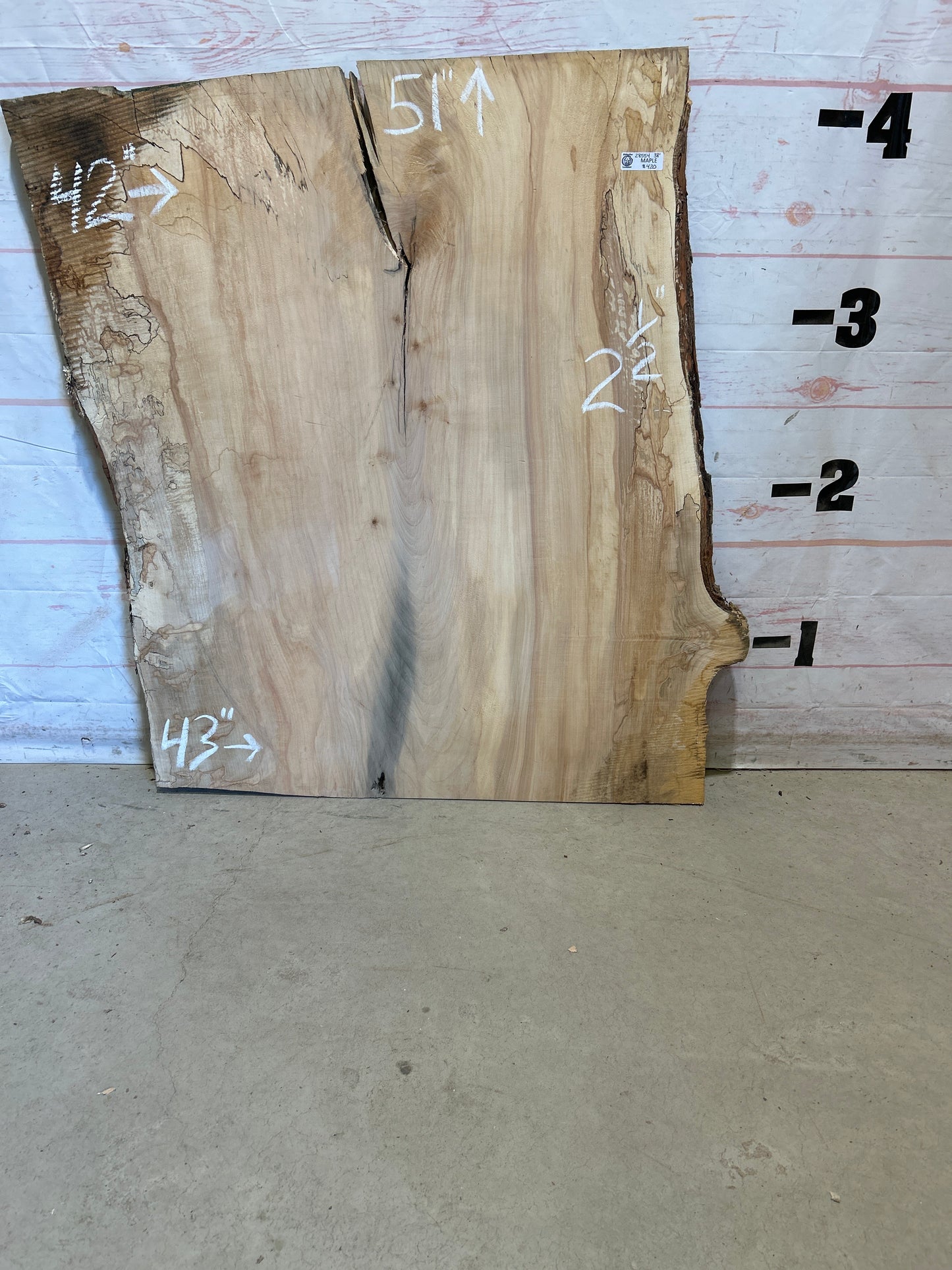 Live Edge Maple Sku#28554-38