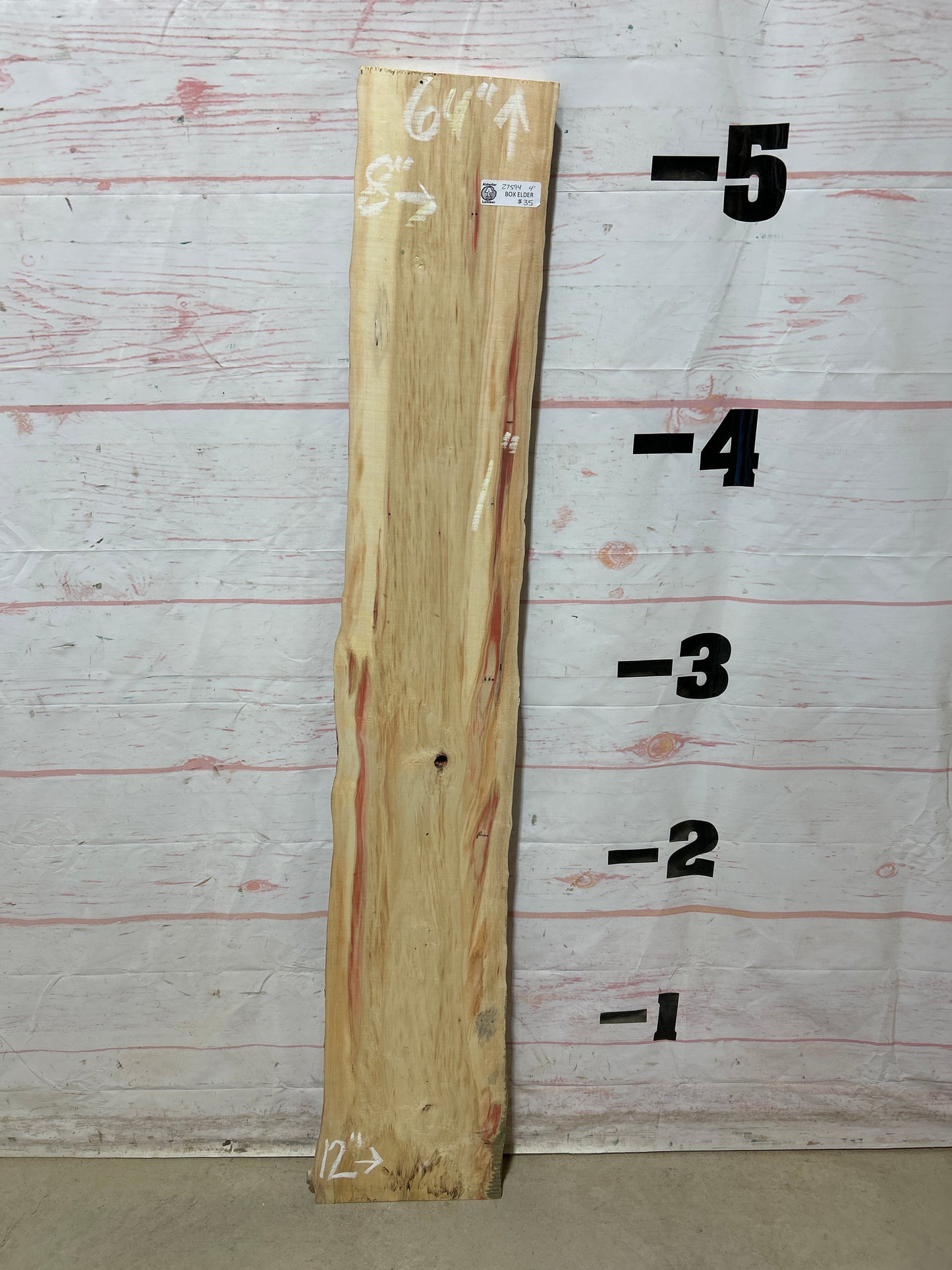 Live Edge Box Elder Sku#27594M-4