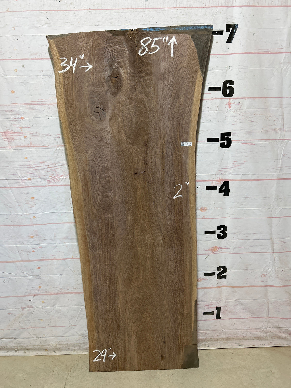 Live Edge Walnut Sku#28911A-38