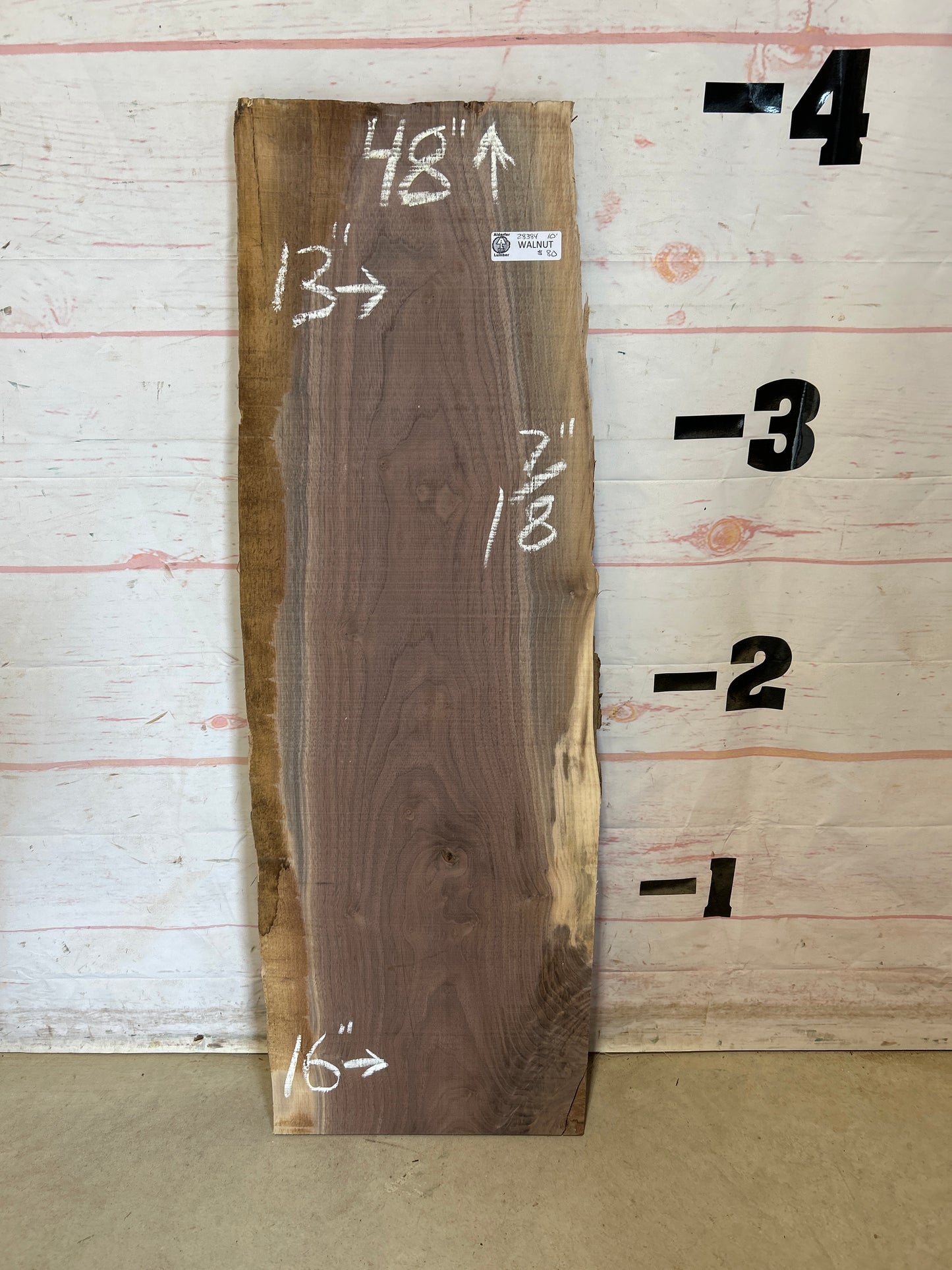 Live Edge Walnut Sku#28384M-10