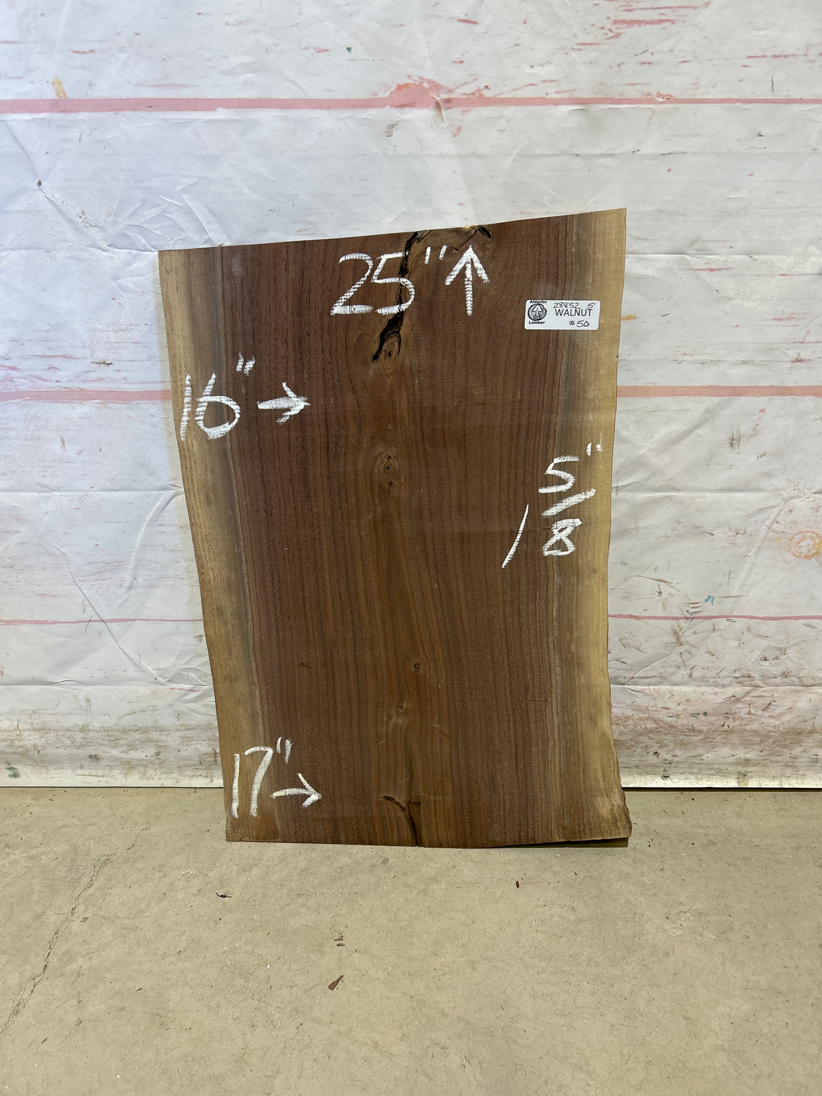 Live Edge Walnut Sku#28852M-5