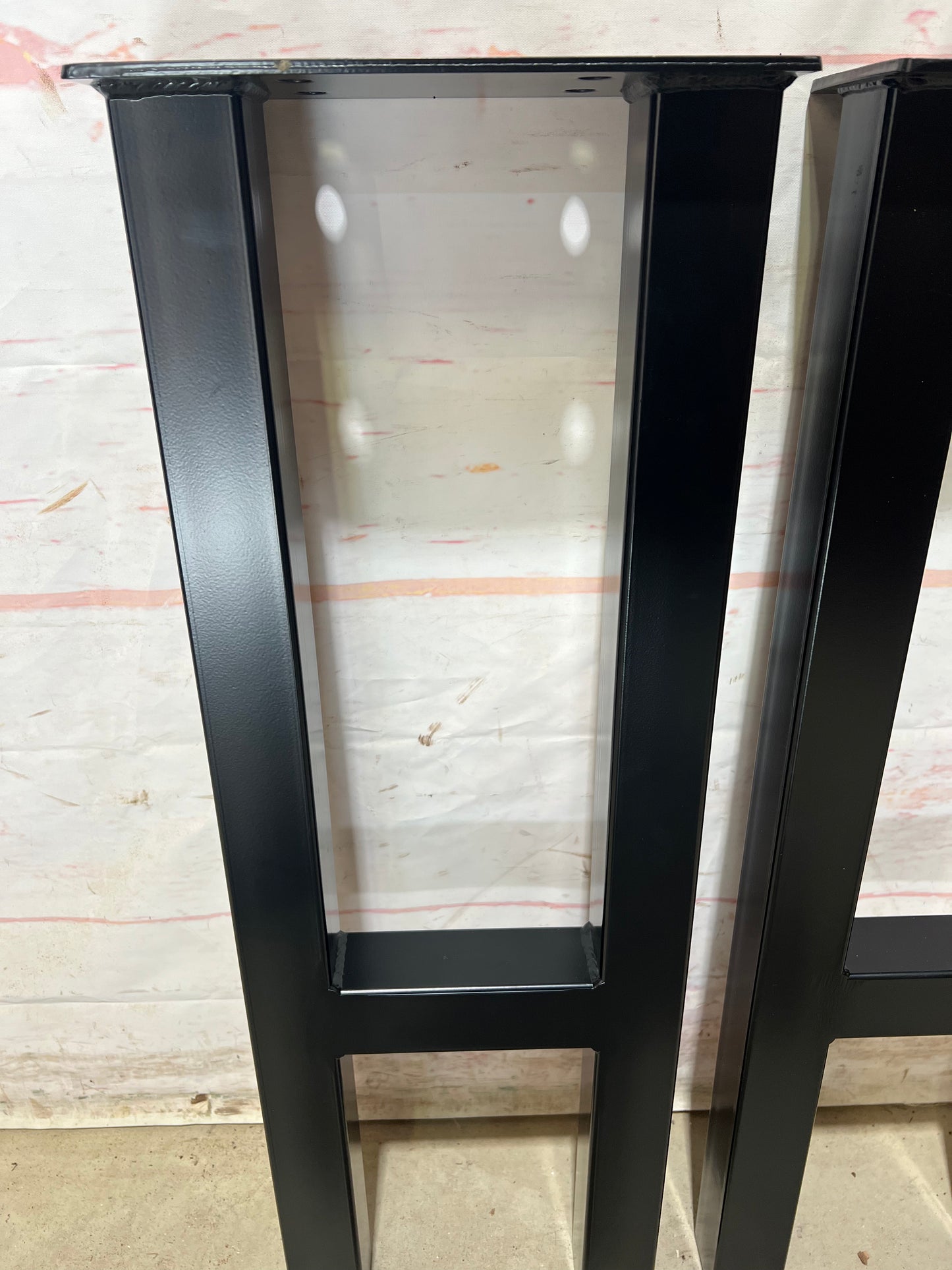 H-Shaped Powder Coated Steel Leg Set