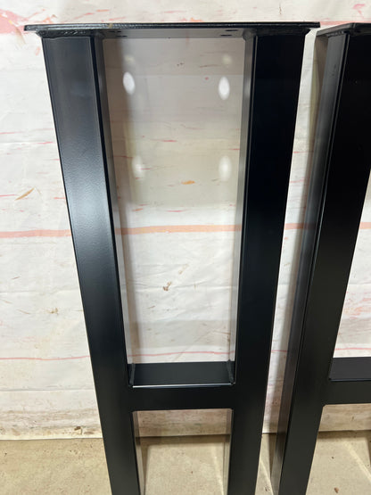 H-Shaped Powder Coated Steel Leg Set