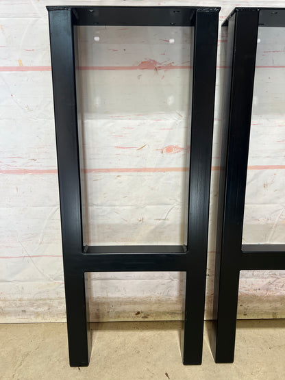 H-Shaped Powder Coated Steel Leg Set