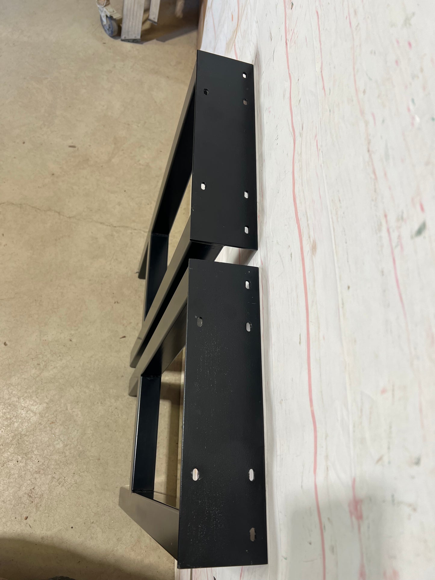 H-Shaped Powder Coated Steel Leg Set