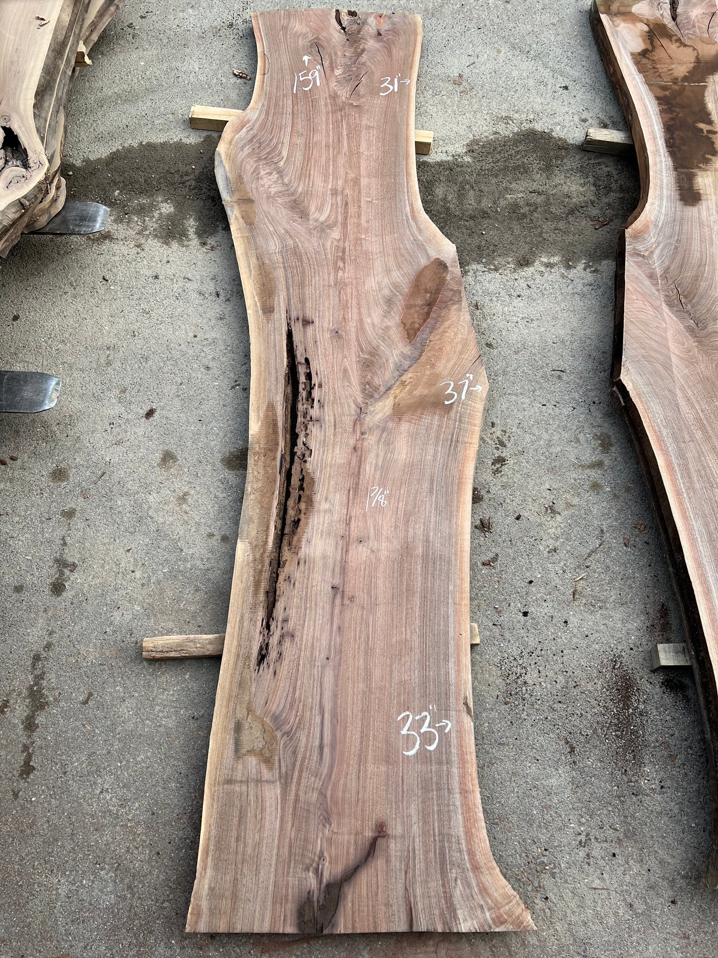 Live Edge Walnut Sku# 24310S-74