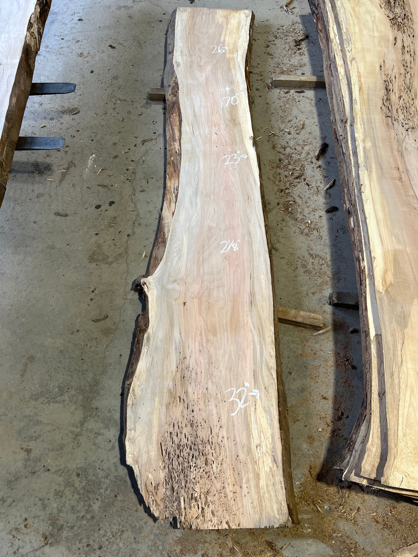 Live Edge Maple Sku# 24395S-70