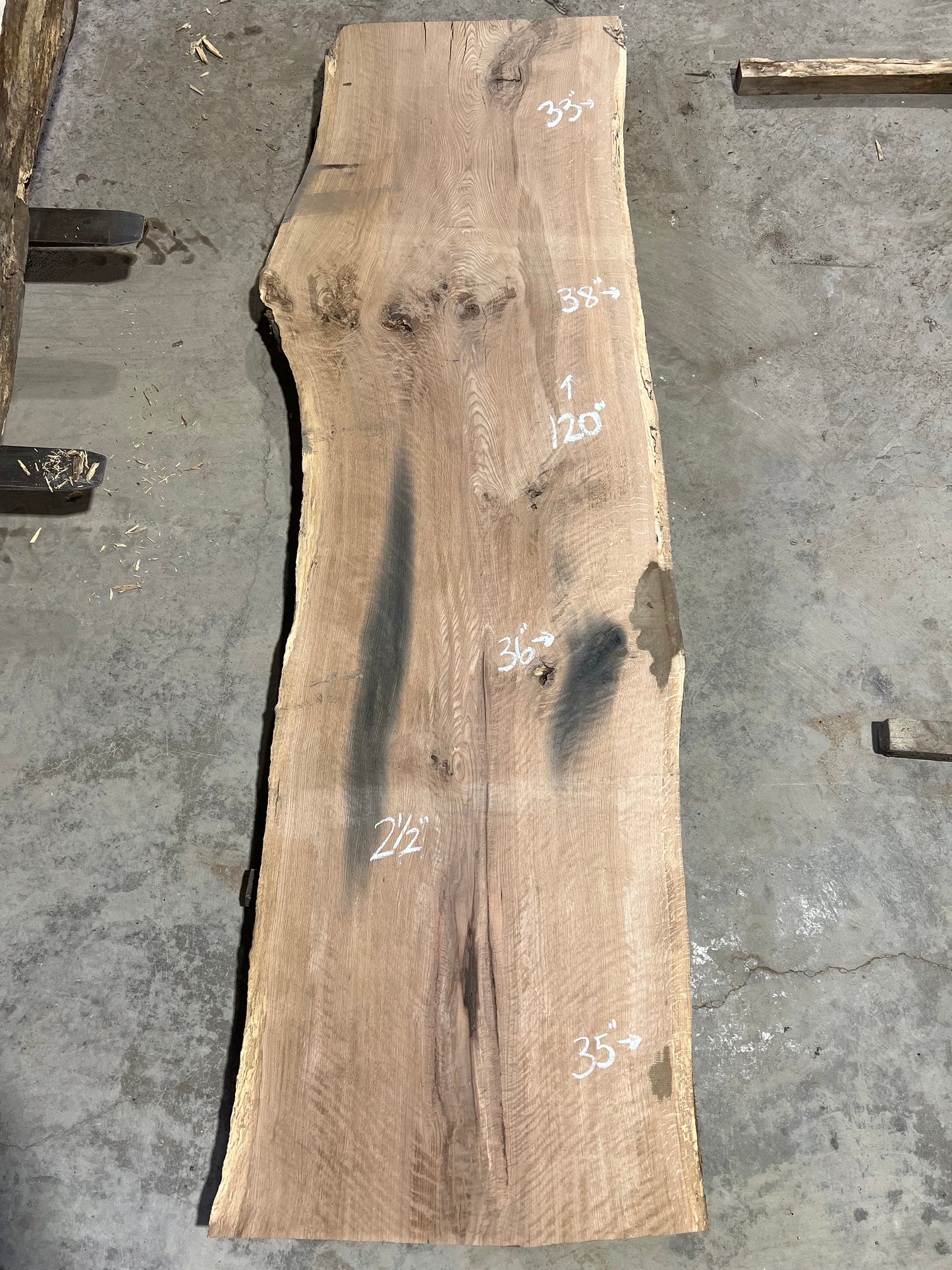 Live Edge White Oak Sku# 24523S-68