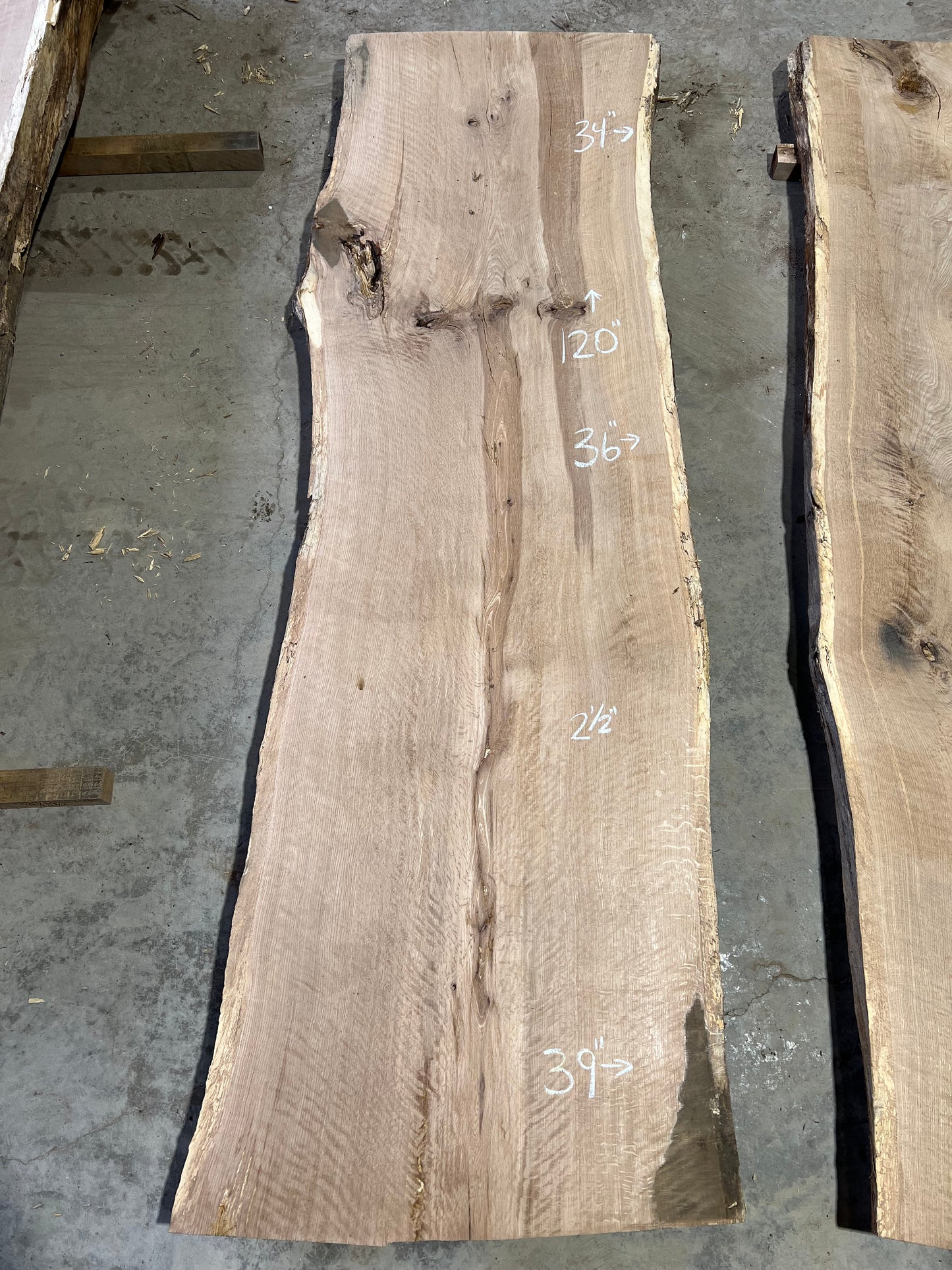 Live Edge White Oak Sku# 24524S-72