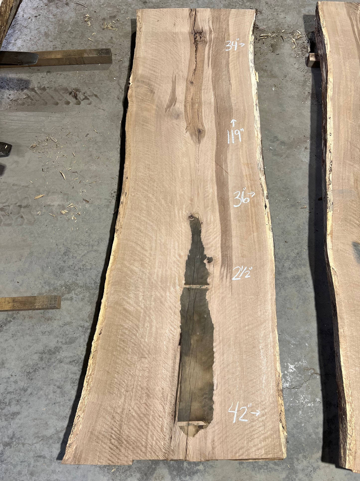 Live Edge White Oak Sku# 24525S-74