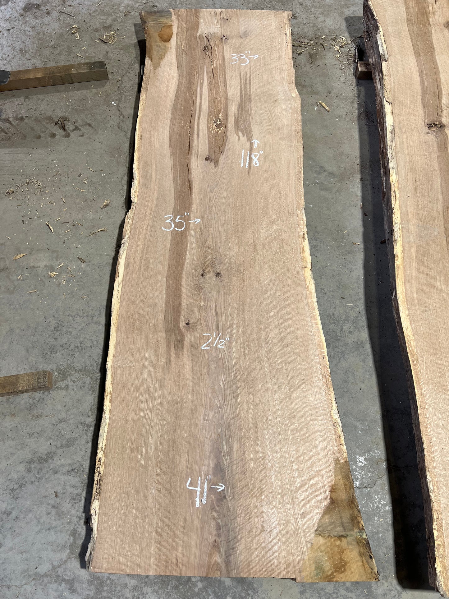 Live Edge White Oak Sku# 24526S-70