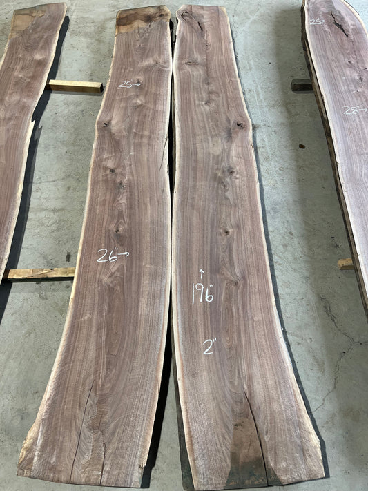 Live Edge Walnut Set Sku# 26011S-136