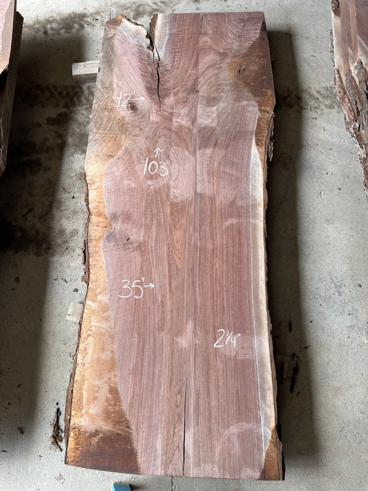 Live Edge Walnut Sku# 26130S-68