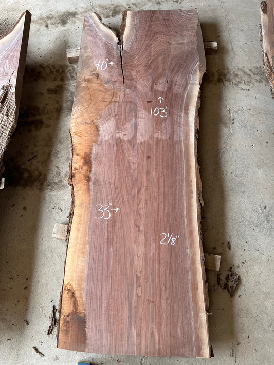 Live Edge Walnut Sku# 26131S-63