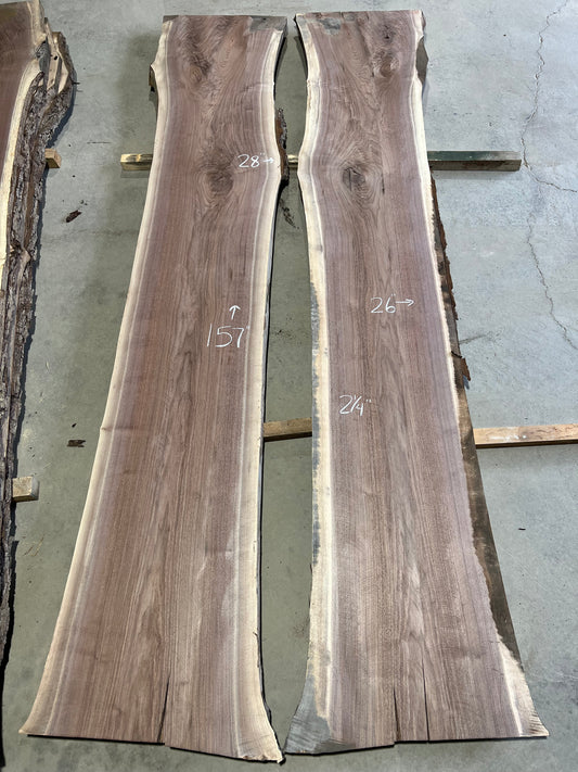 Live Edge Walnut Set Sku# 26251S-146