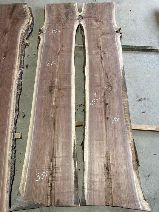Live Edge Walnut Set Sku# 26252S-151
