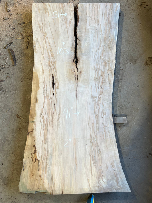 Live Edge Curly Maple Sku# 26477S-72
