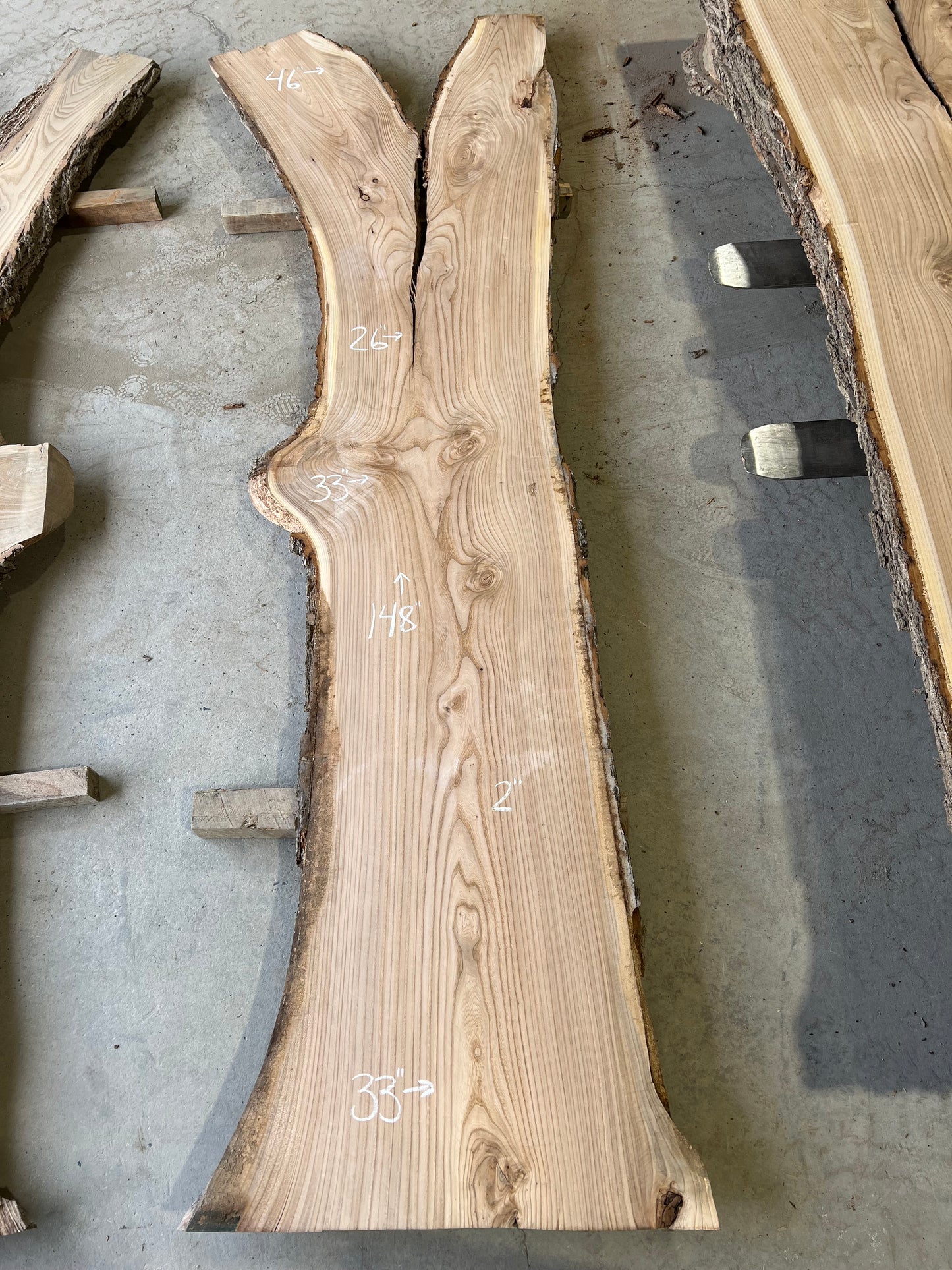 Live Edge Elm Sku# 26592S-60