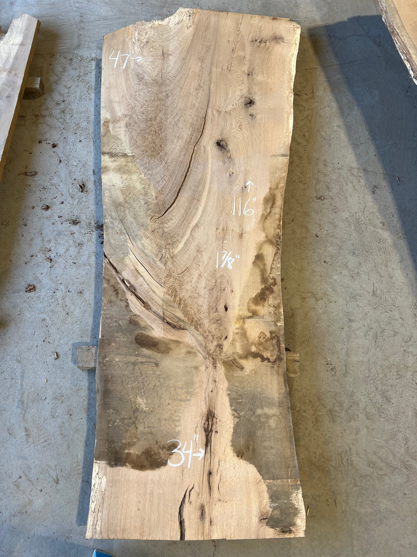 Live Edge White Oak Sku# 26600S-57