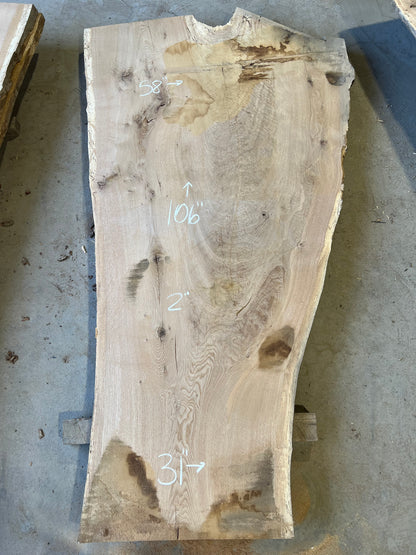 Live Edge White Oak Sku# 26603S-56
