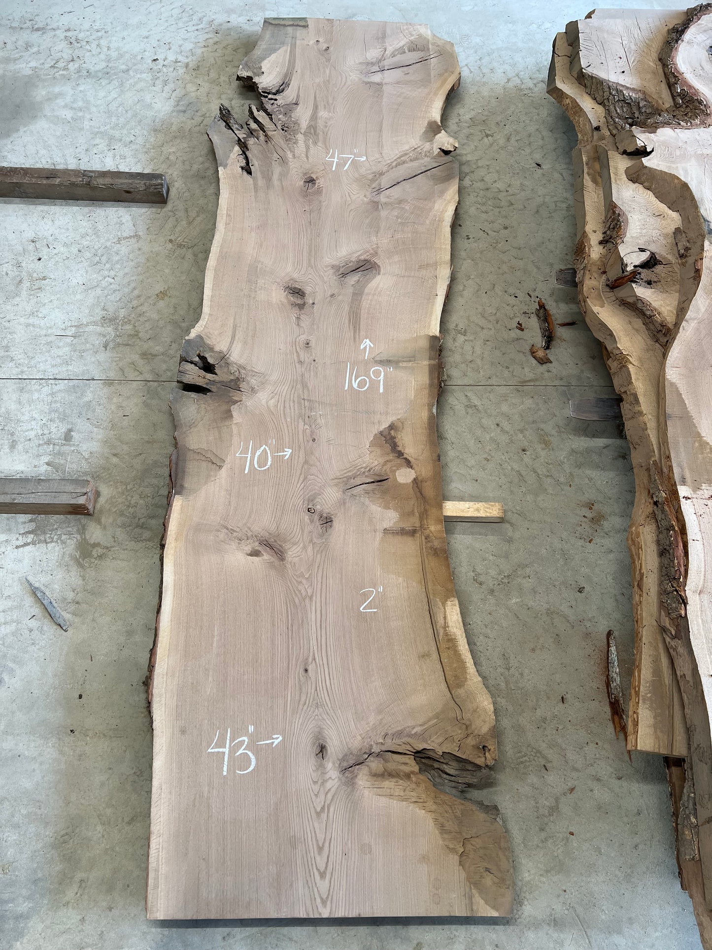 Live Edge White Oak Sku#27356S-100
