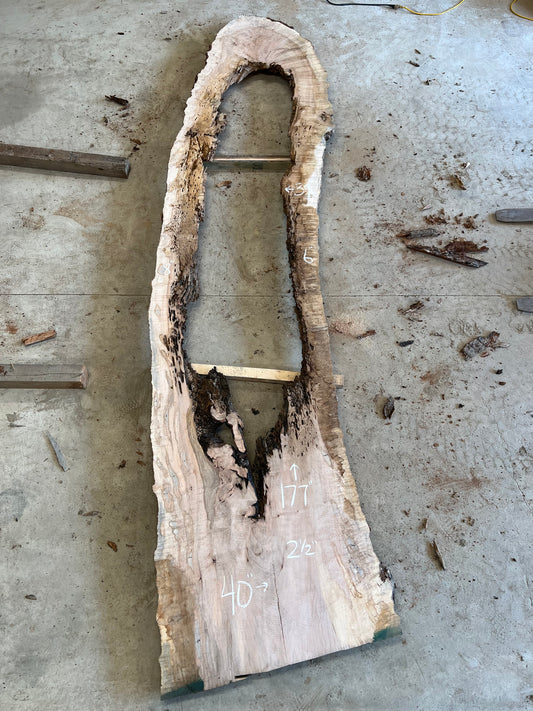 Live Edge Figured Maple Sku#27361S-61