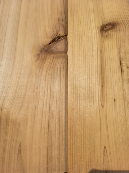 Knotty Western Red Cedar Tongue and Groove (T&G) Ceiling