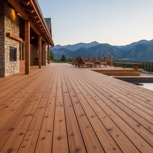 Knotty Western Red Cedar Decking Boards
