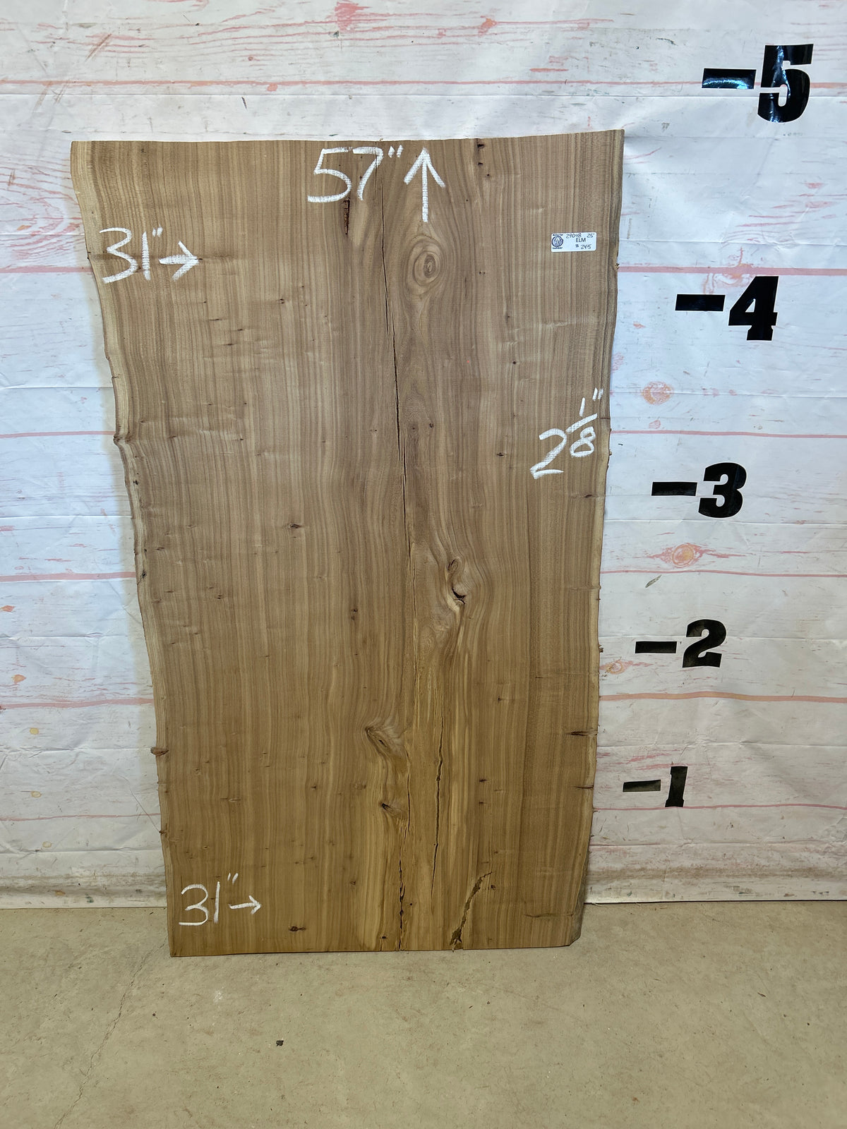 Live Edge Elm Sku#29048D-25