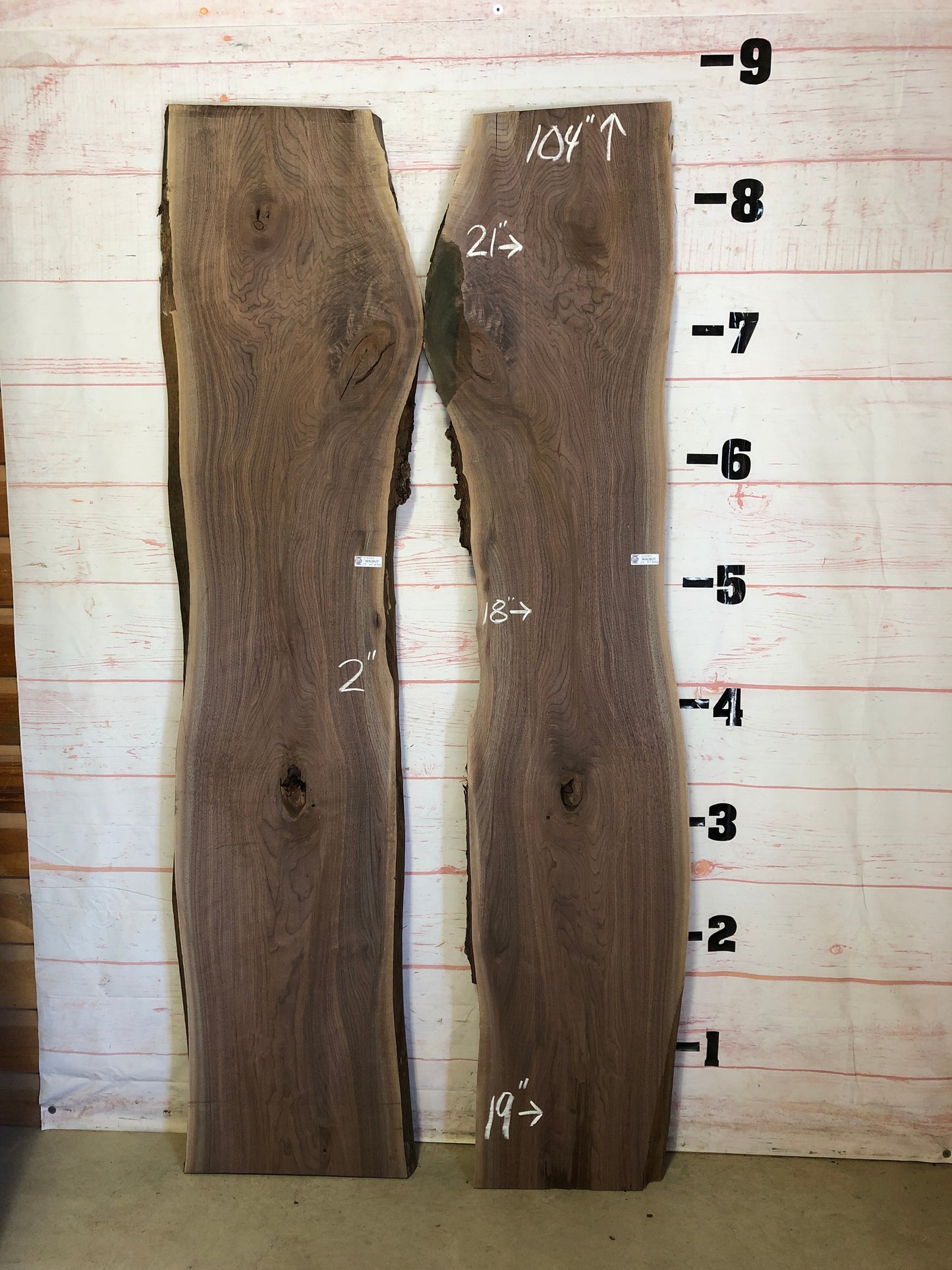 Live Edge Walnut Set Sku#23485K-58