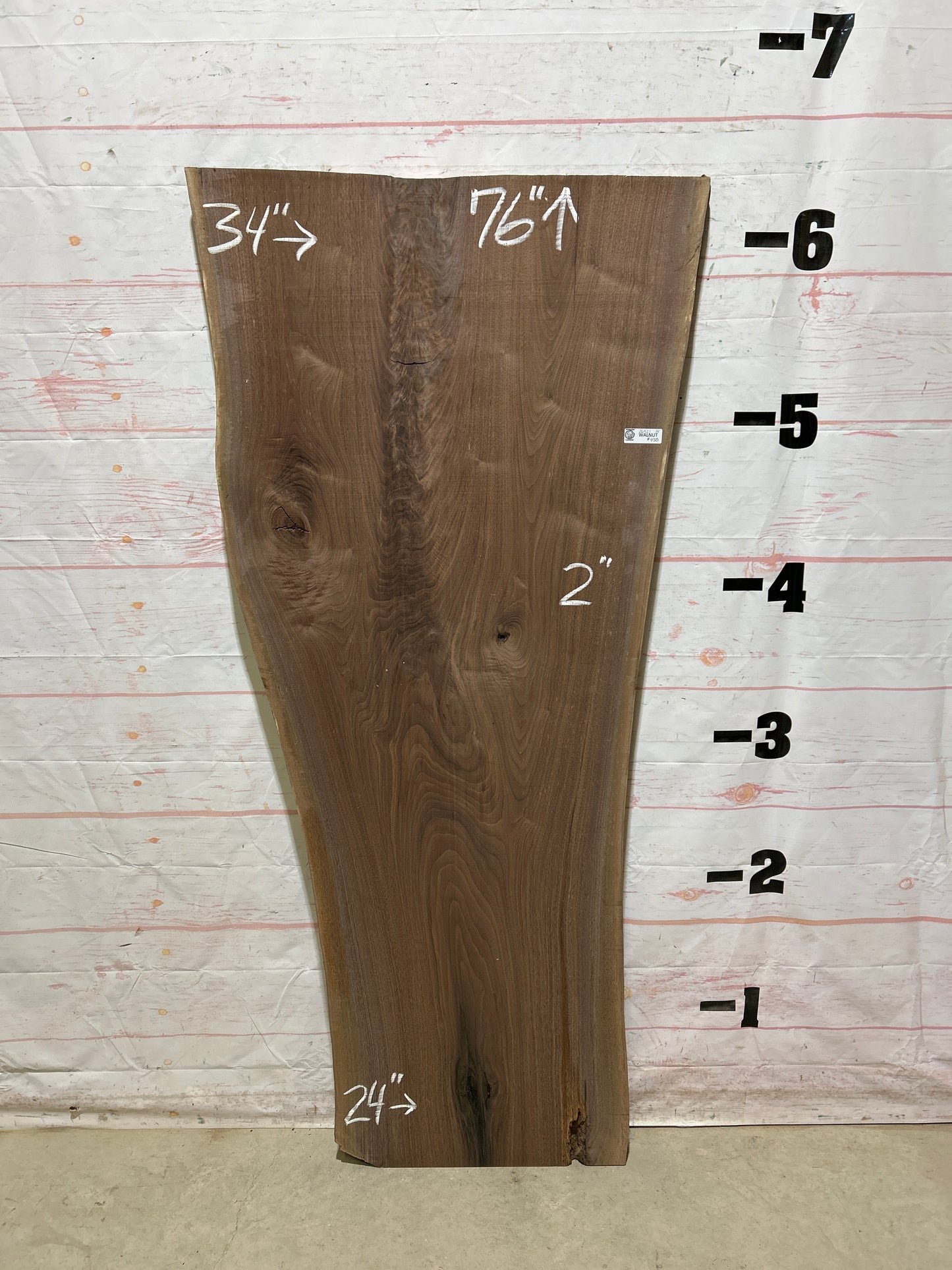 Live Edge Walnut Sku#26921-31
