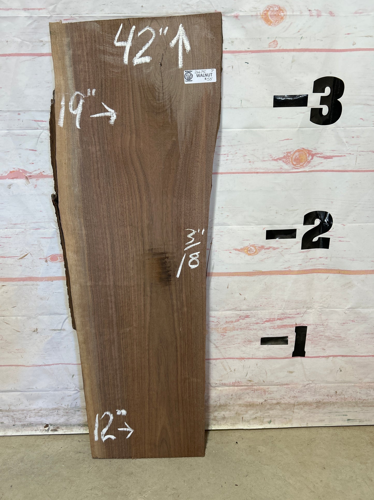 Live Edge Walnut Sku#26675M-7