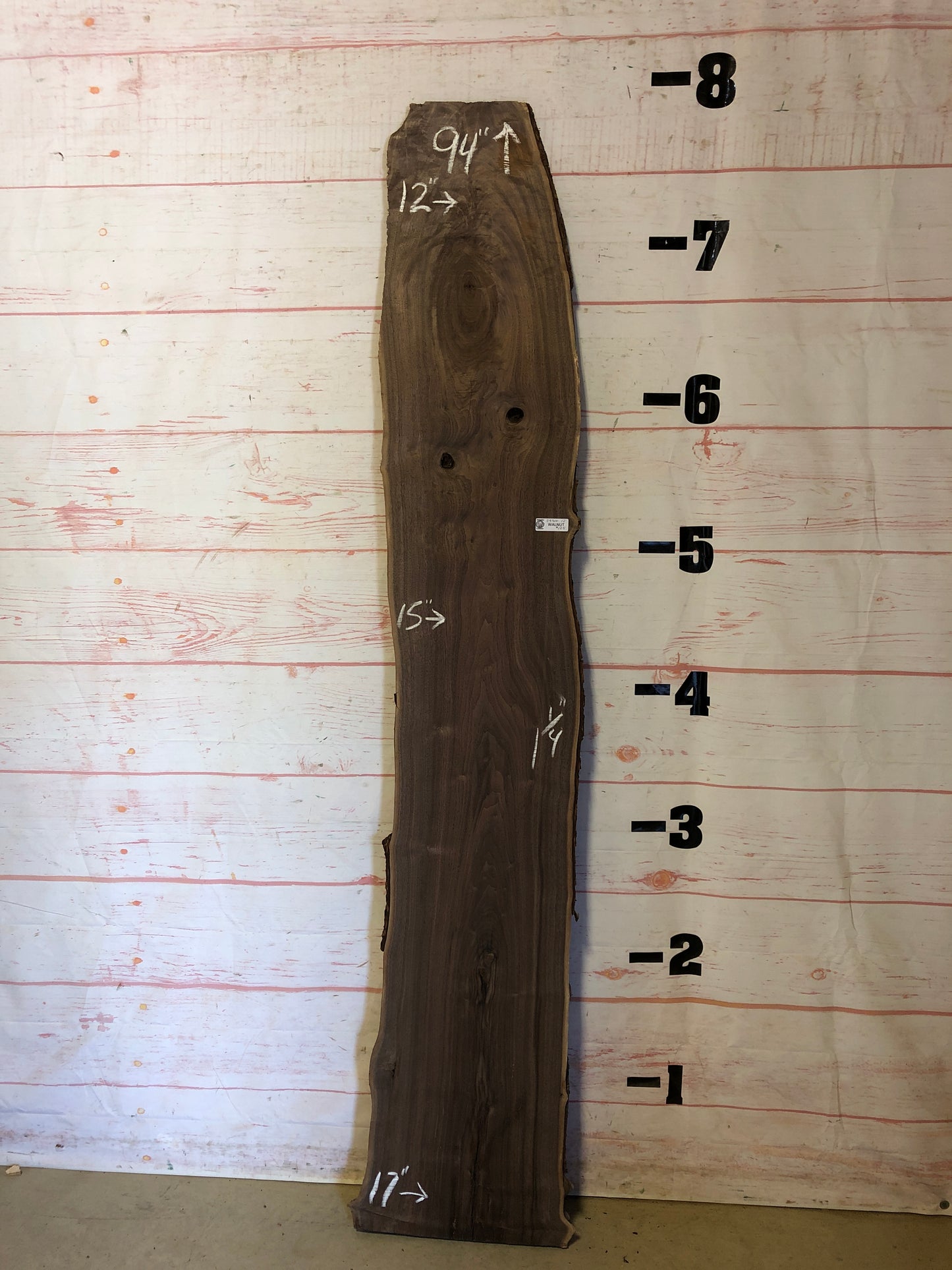 Live Edge Walnut Sku#23300G-12