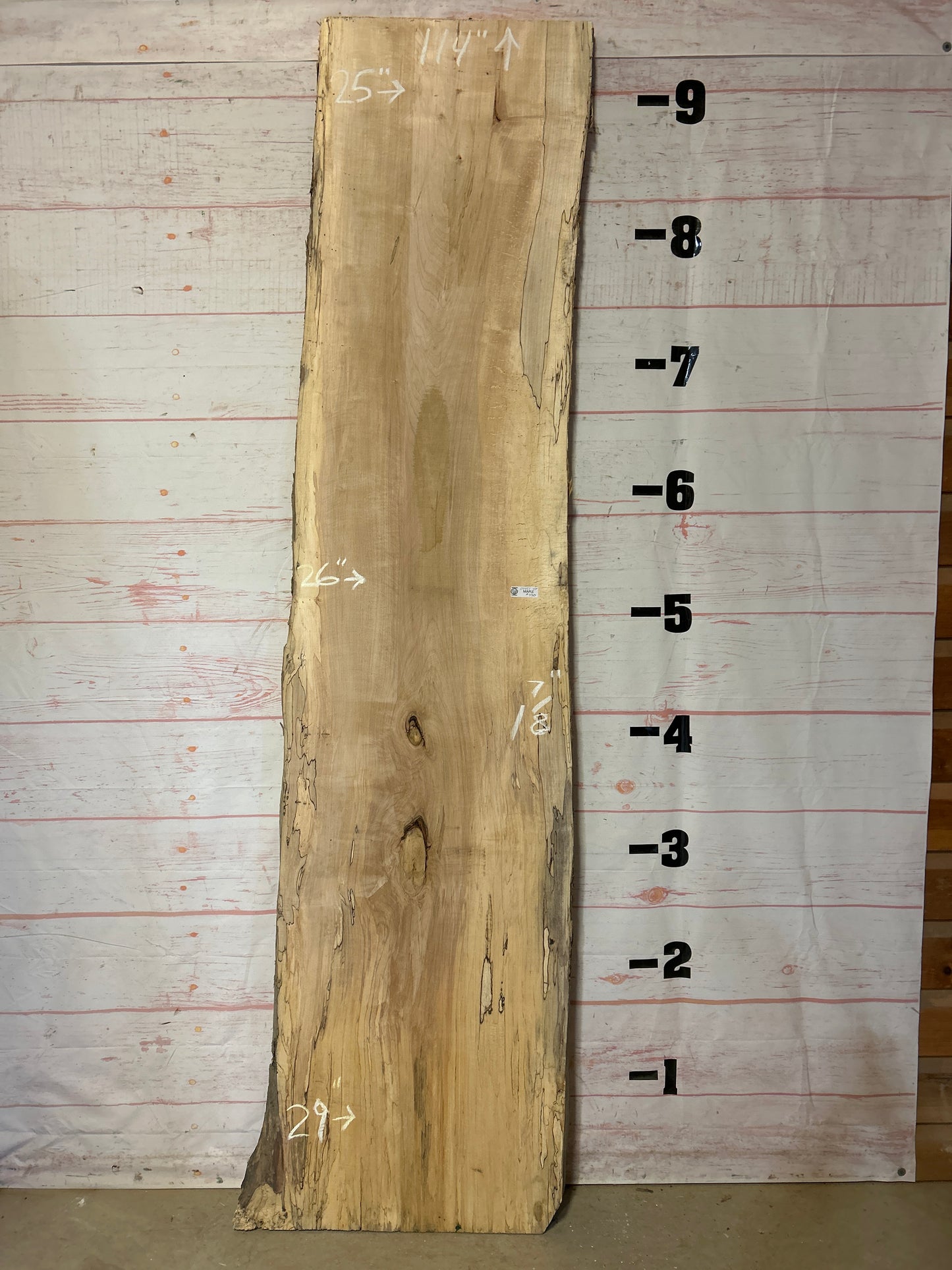 Live Edge Spalted Maple Sku#24451-43