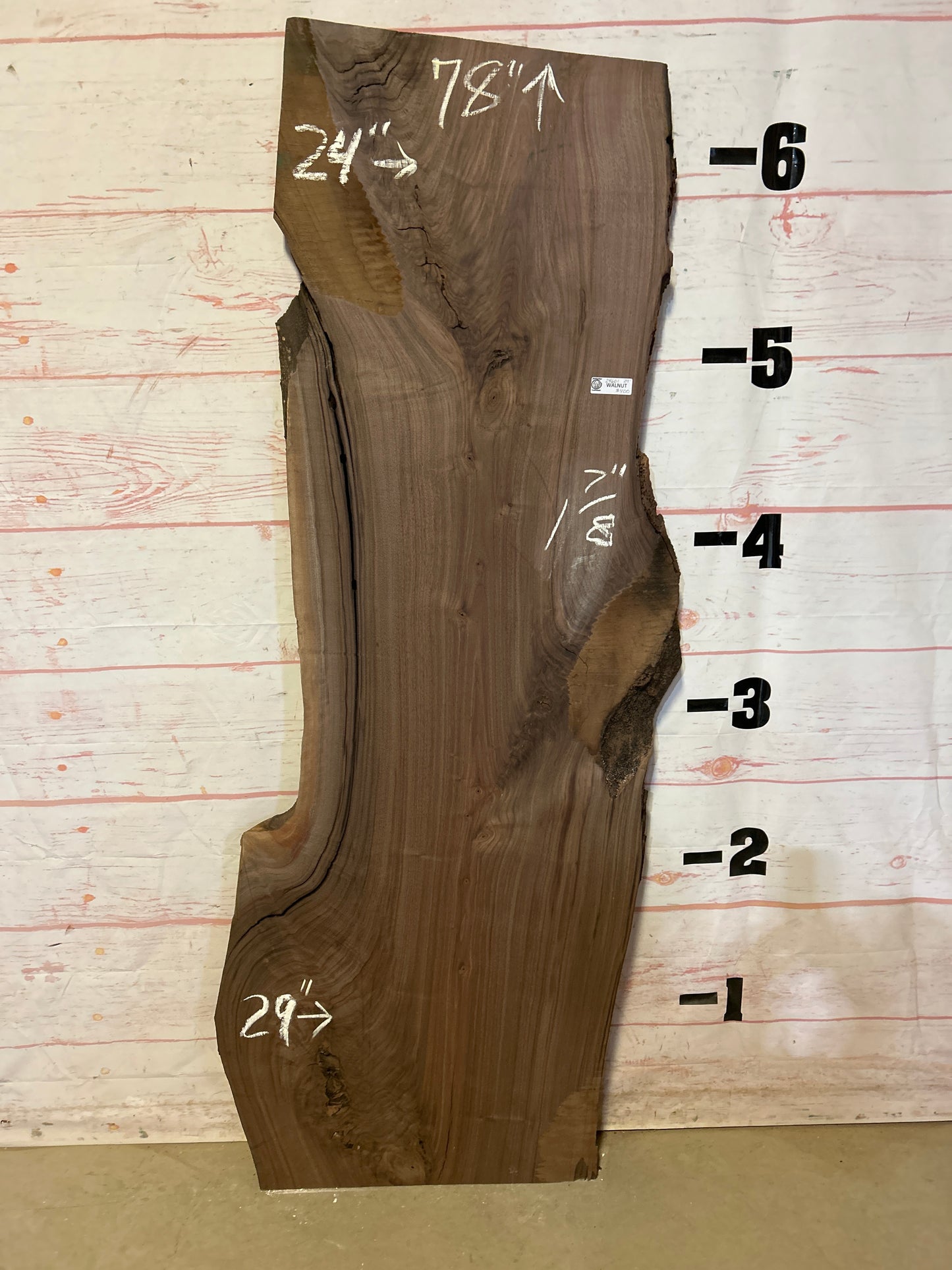 Live Edge Walnut Sku#24601-29