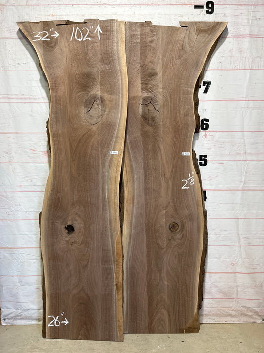 Live Edge Walnut Set Sku#26498K-82