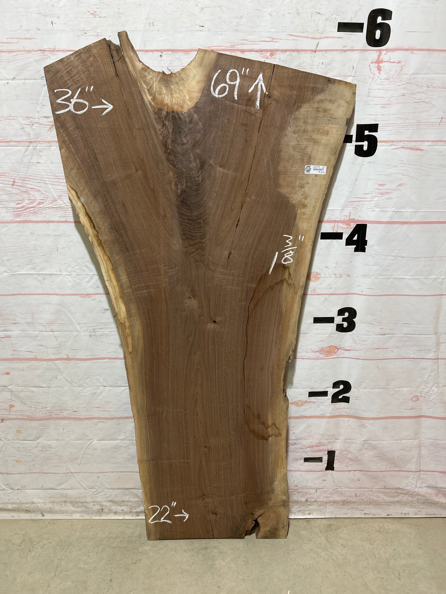 Live Edge Walnut Sku#26819M-21