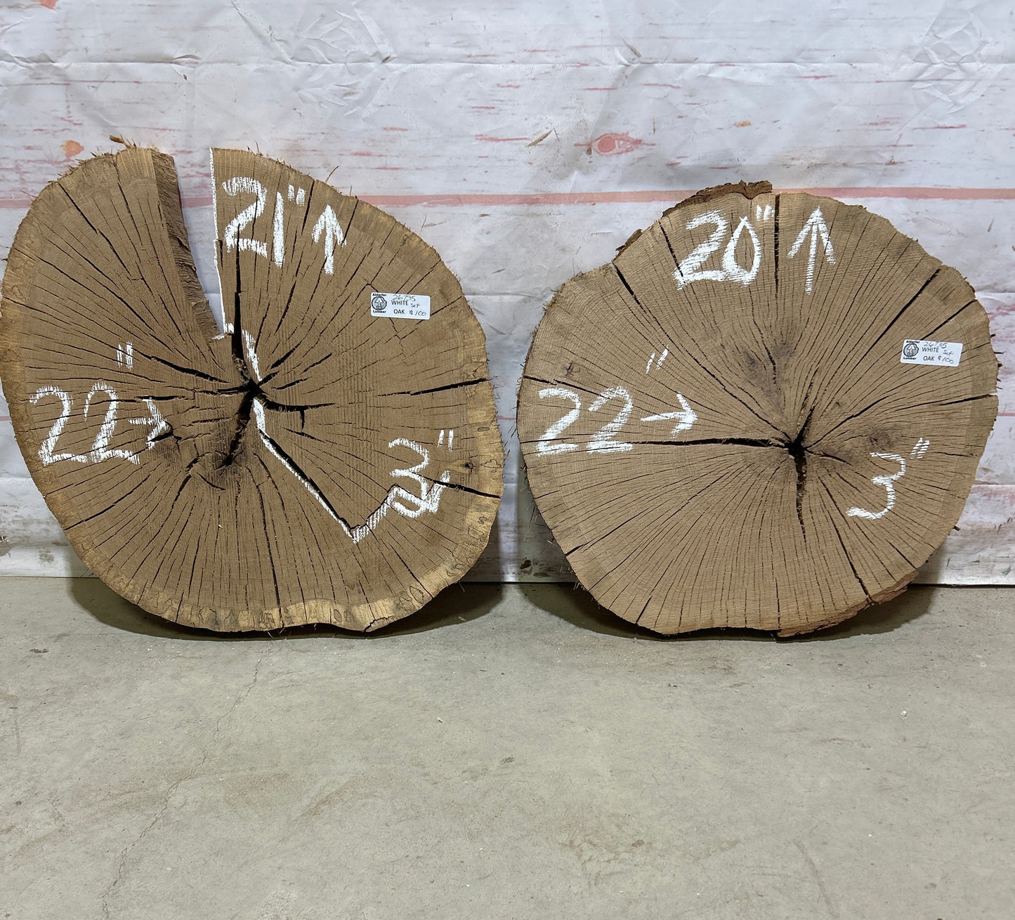 Live Edge White Oak Set Sku#26735M