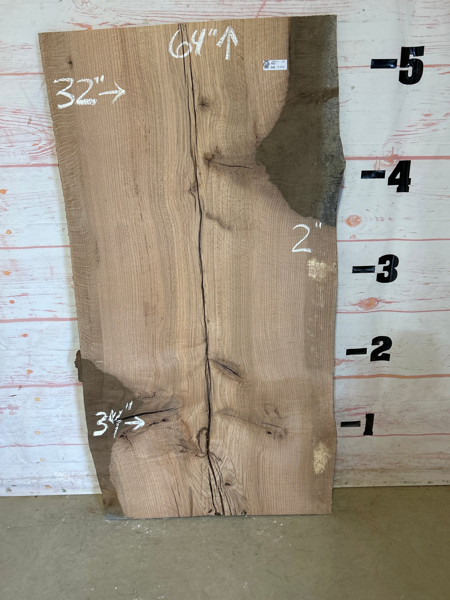 Live Edge Red Oak Sku#24541-29