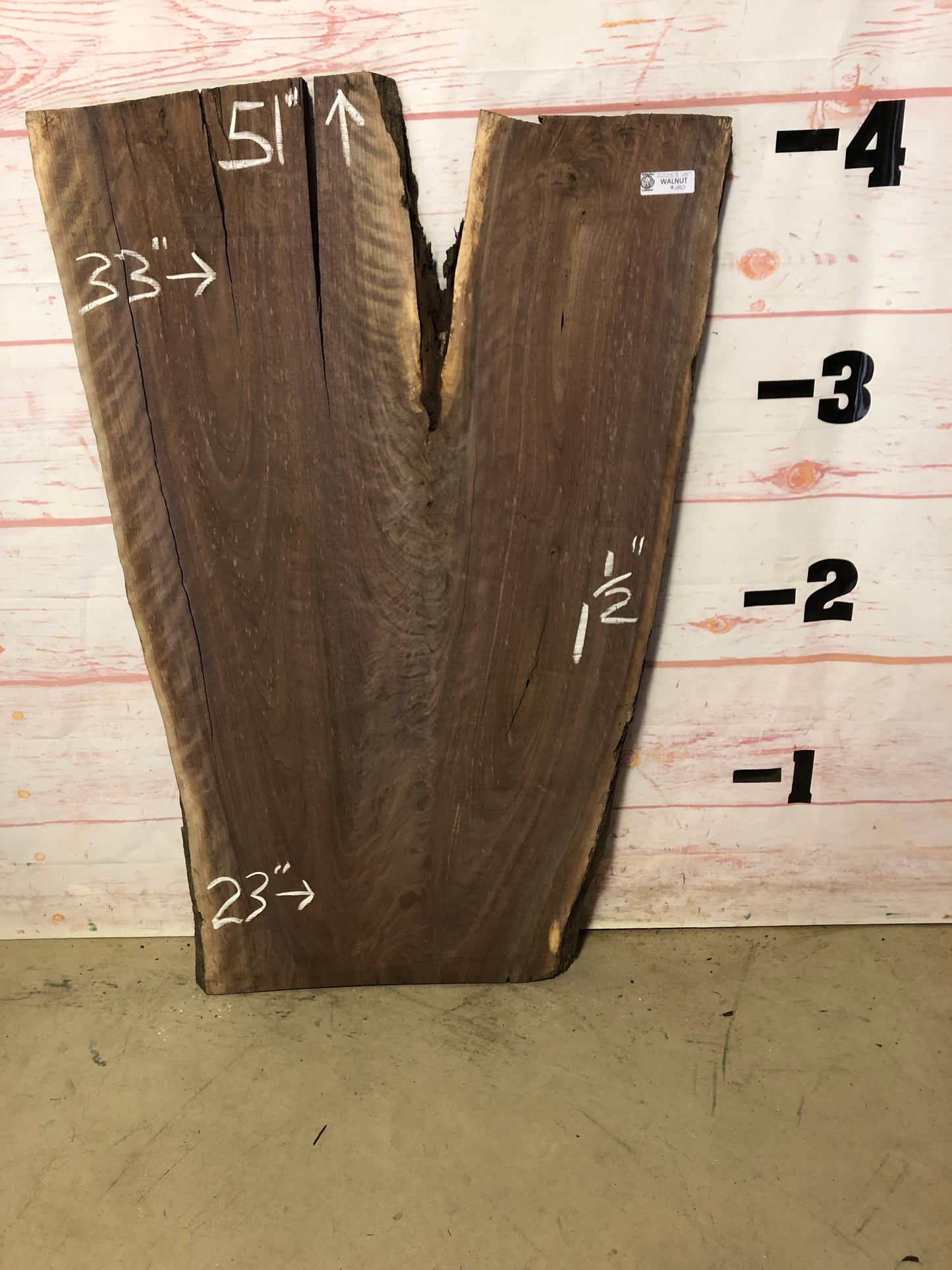 Live Edge Curly Walnut Sku# 22253M-15