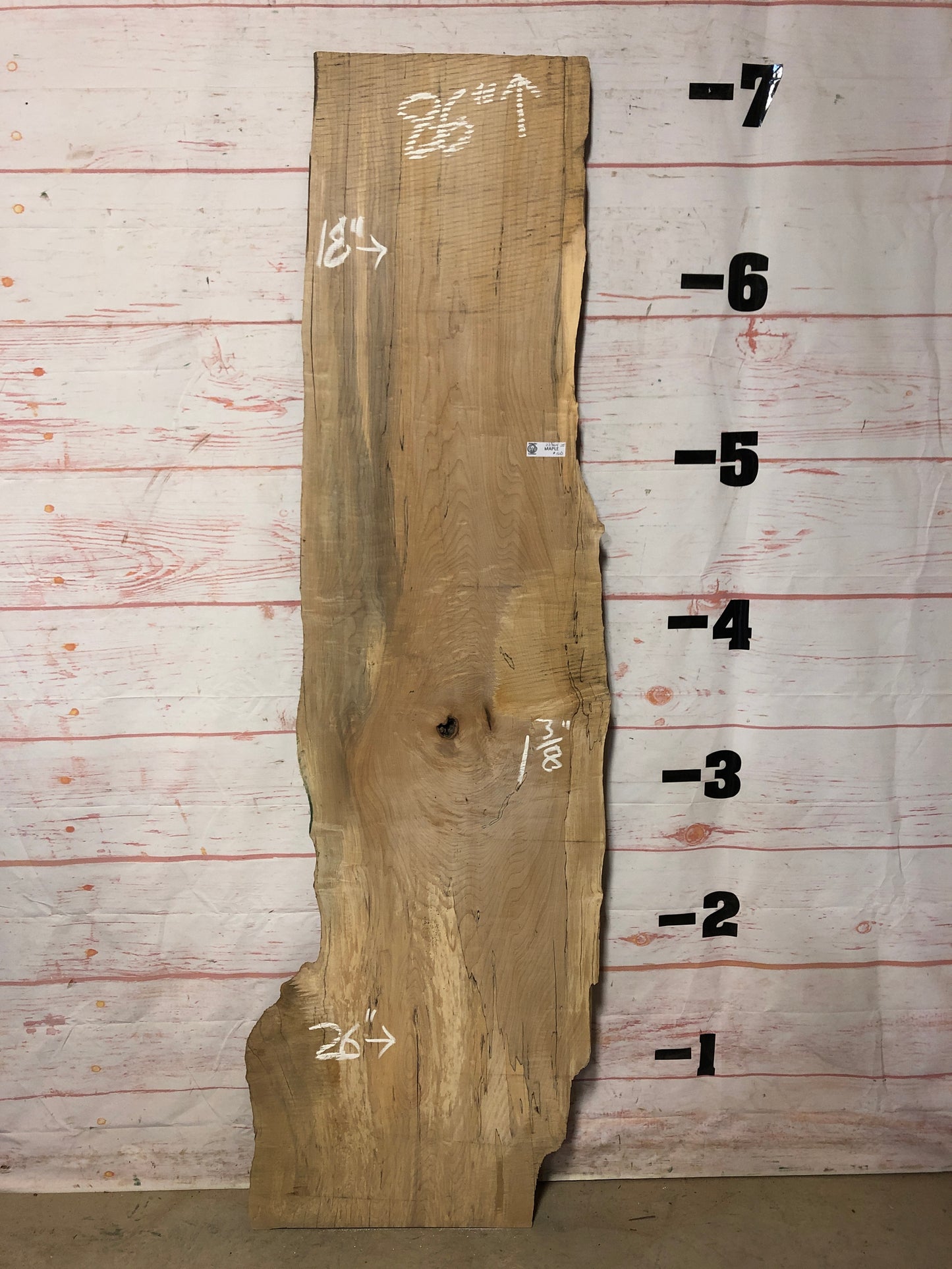 Live Edge Spalted MapleSk# 22364-20